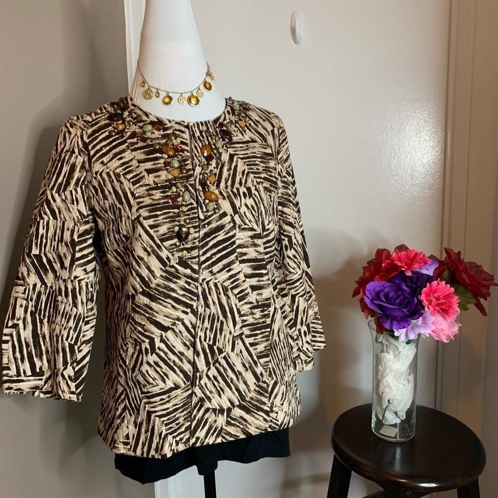 Chico’s Jungle Fusion Jeweliete Cairo Jacket - Picture 4 of 7